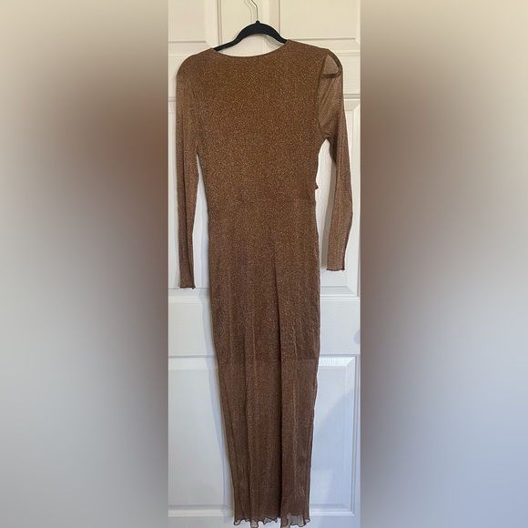 ROYALTY BY MALUMA
Women's Metallic-Threaded Side-Cutout Dress in Met Gold - Picture 6 of 7